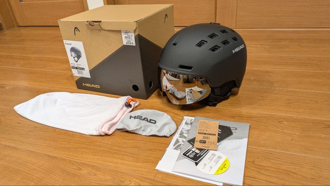 【試着のみ】HEAD RADAR ヘルメット XL/XXL 黒　ブラック