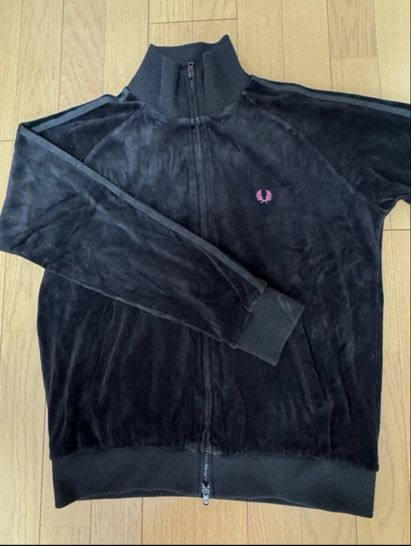 フレッドペリー ベロアジャージ ブラック Mサイズ