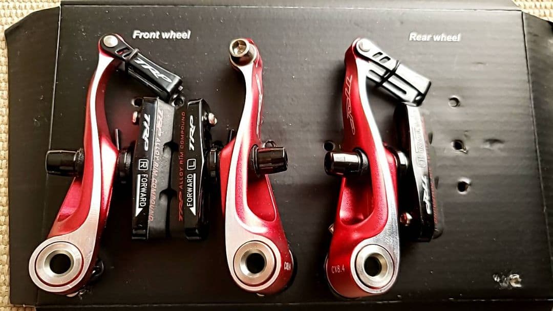 TRP　Mini-V ミニVブレーキ（赤）新品未使用ジャンク品