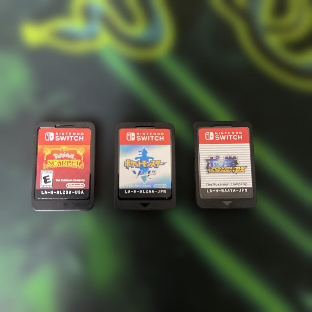 ポッ拳、ソード、スカーレット Switchカセットまとめ売り(パッケージなし)