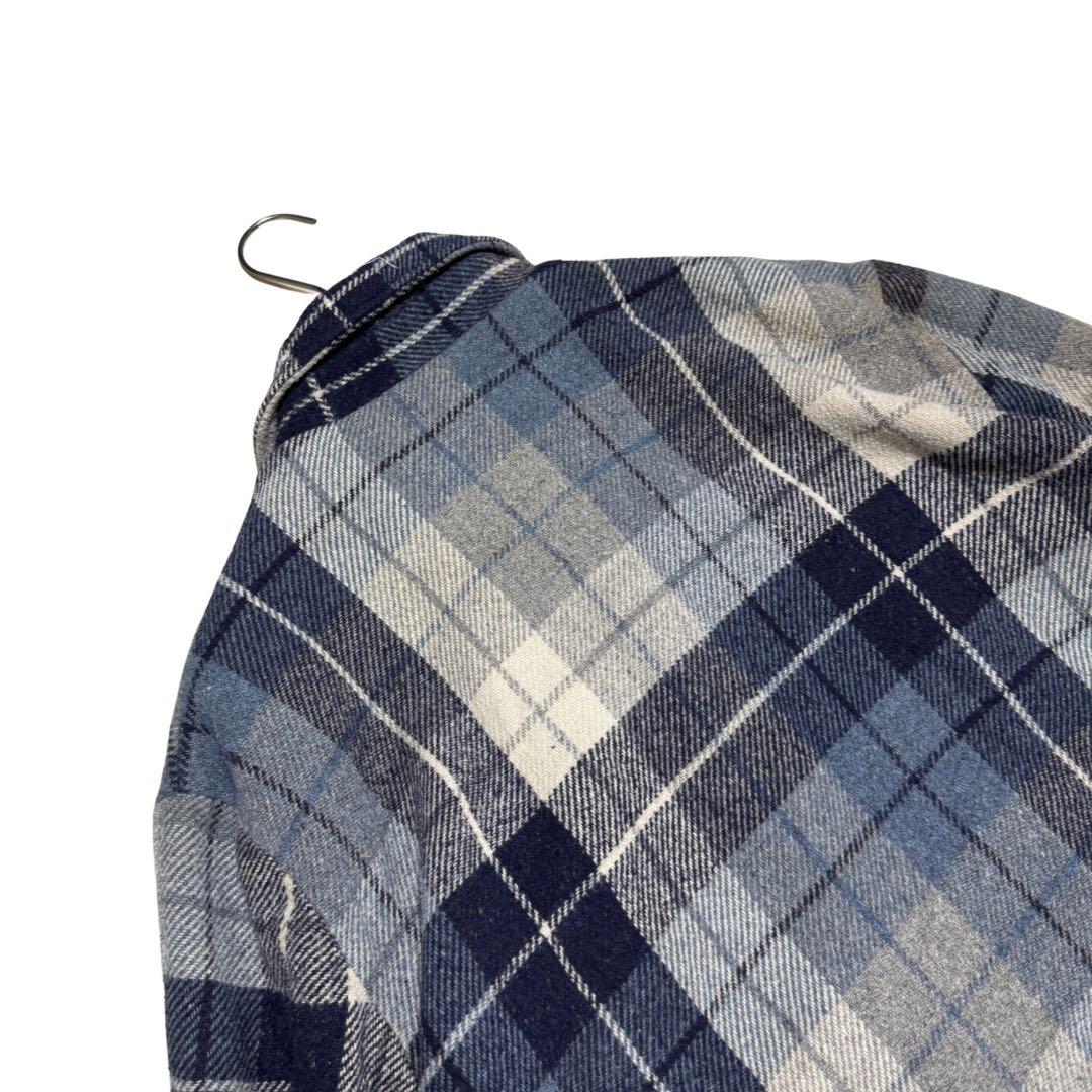 70s 80s Sears 裏ボア ウールチェックジャケット L 古着