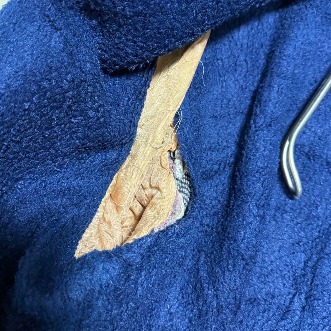 70s 80s Sears 裏ボア ウールチェックジャケット L 古着