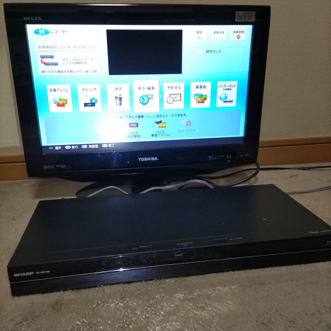 SHARP AQUOS ブルーレイレコーダー　BD−NW1200 　動作確認済