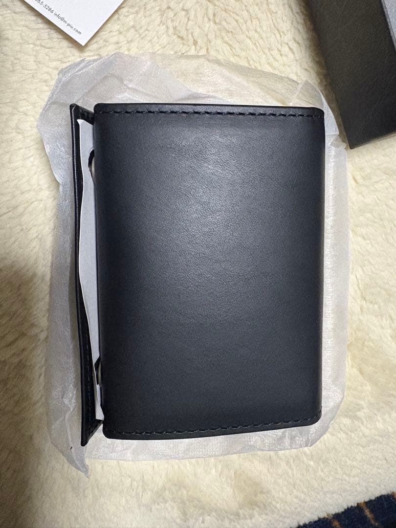 エムピウ m+ millefoglie II P25 財布　ブラック