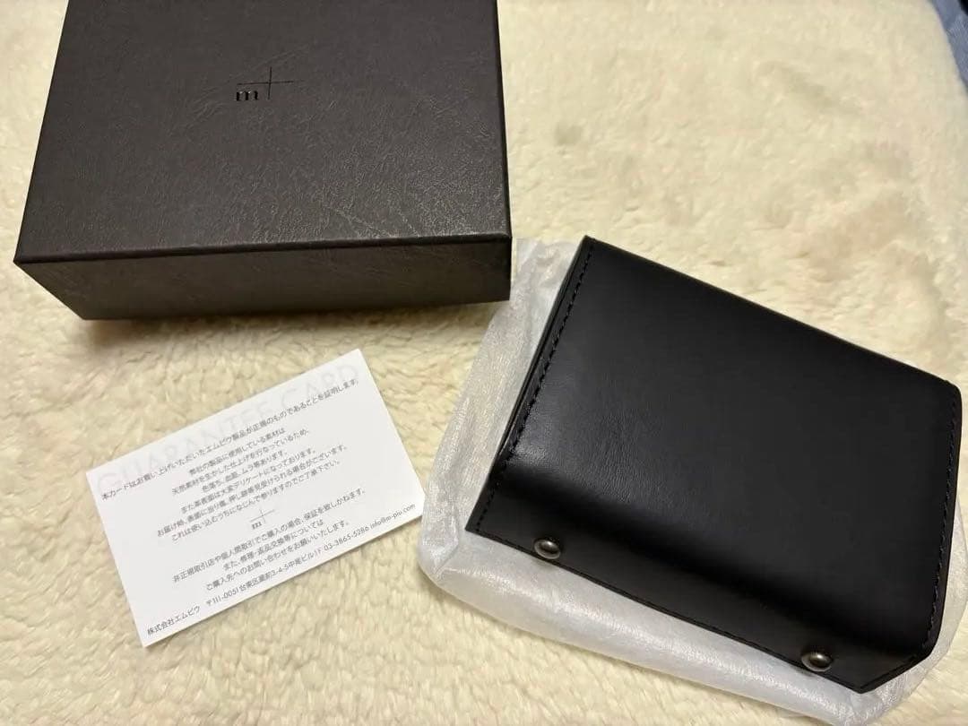 エムピウ m+ millefoglie II P25 財布　ブラック