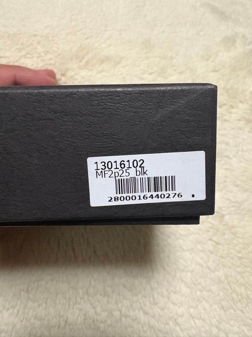 エムピウ m+ millefoglie II P25 財布　ブラック