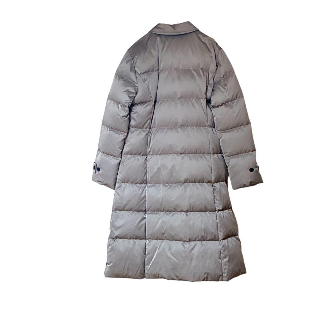 セオリーリュクス ダブルブレスト ダウンロングコート 40 グレージュ