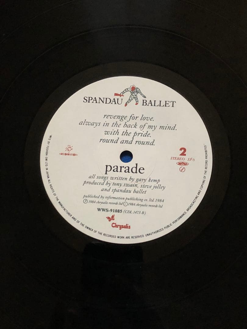 LPレコード♢スパンダー・バレエ♢WWS-91085♢うg4928w43