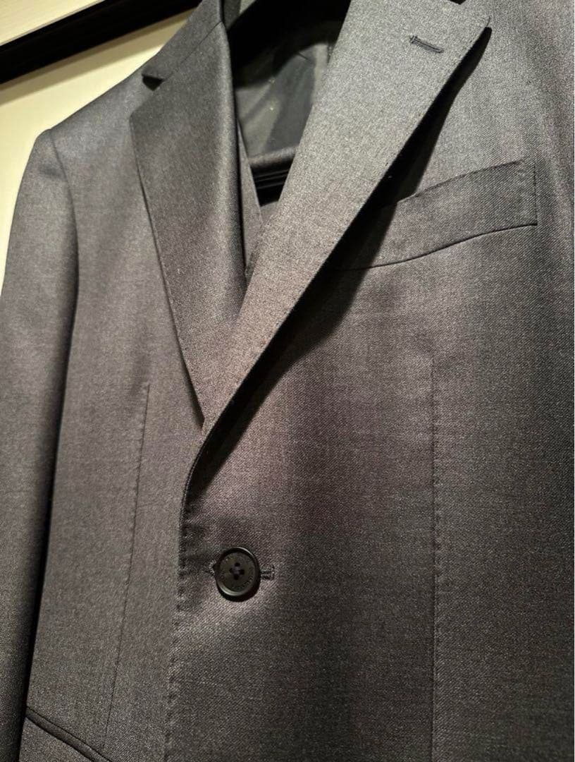【定価約35万円】Zegna チャコールグレー スリーピース 46size