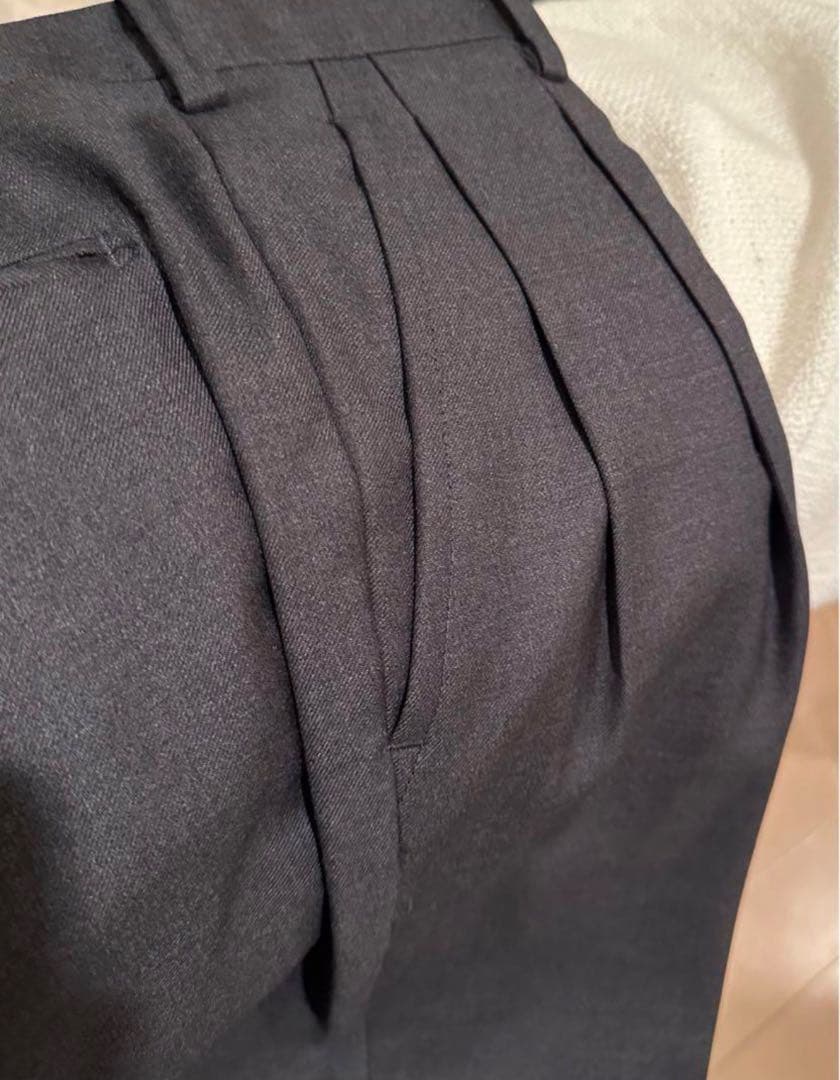 【定価約35万円】Zegna チャコールグレー スリーピース 46size