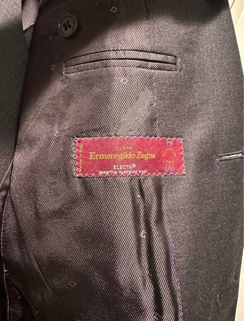 【定価約35万円】Zegna チャコールグレー スリーピース 46size