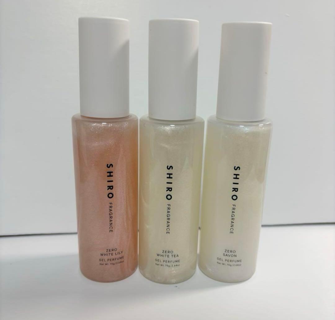 SHIRO ジェルパフューム 3本セット　サボン ホワイトリリー ホワイトティー