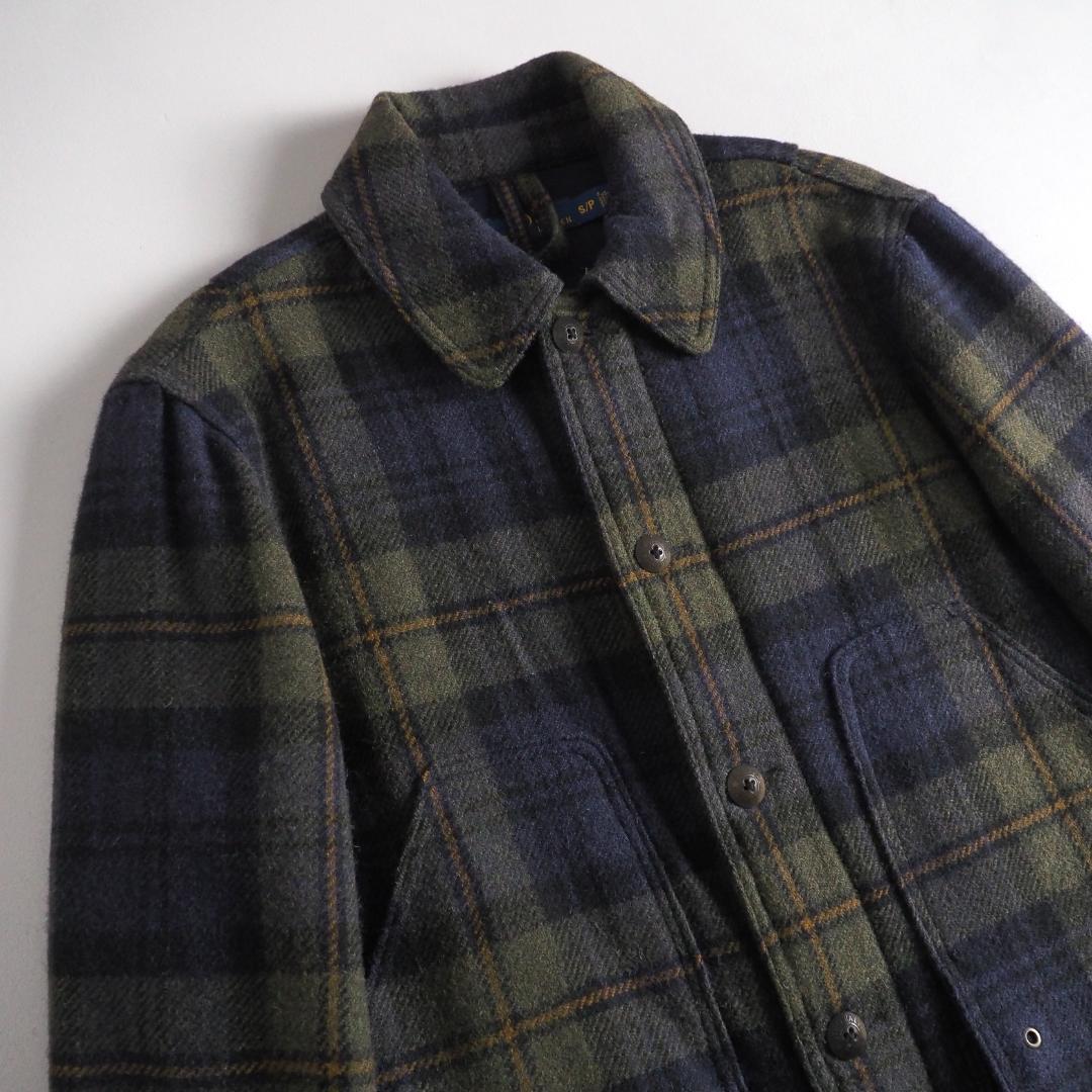ラルフローレン　ウールジャケット　カバーオール　チェック柄　美品