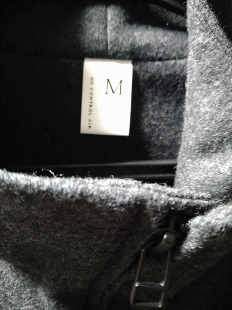 no control air ウールノーカラーコート グレー M ネストローブ