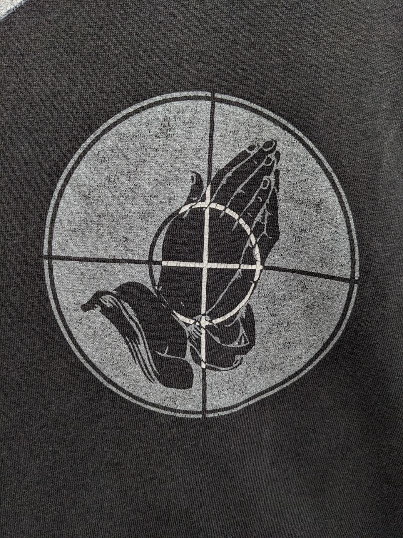 セントマイケル×FOG/ロゴプリントロンT/フェード・グランジ/ビッグシルエット