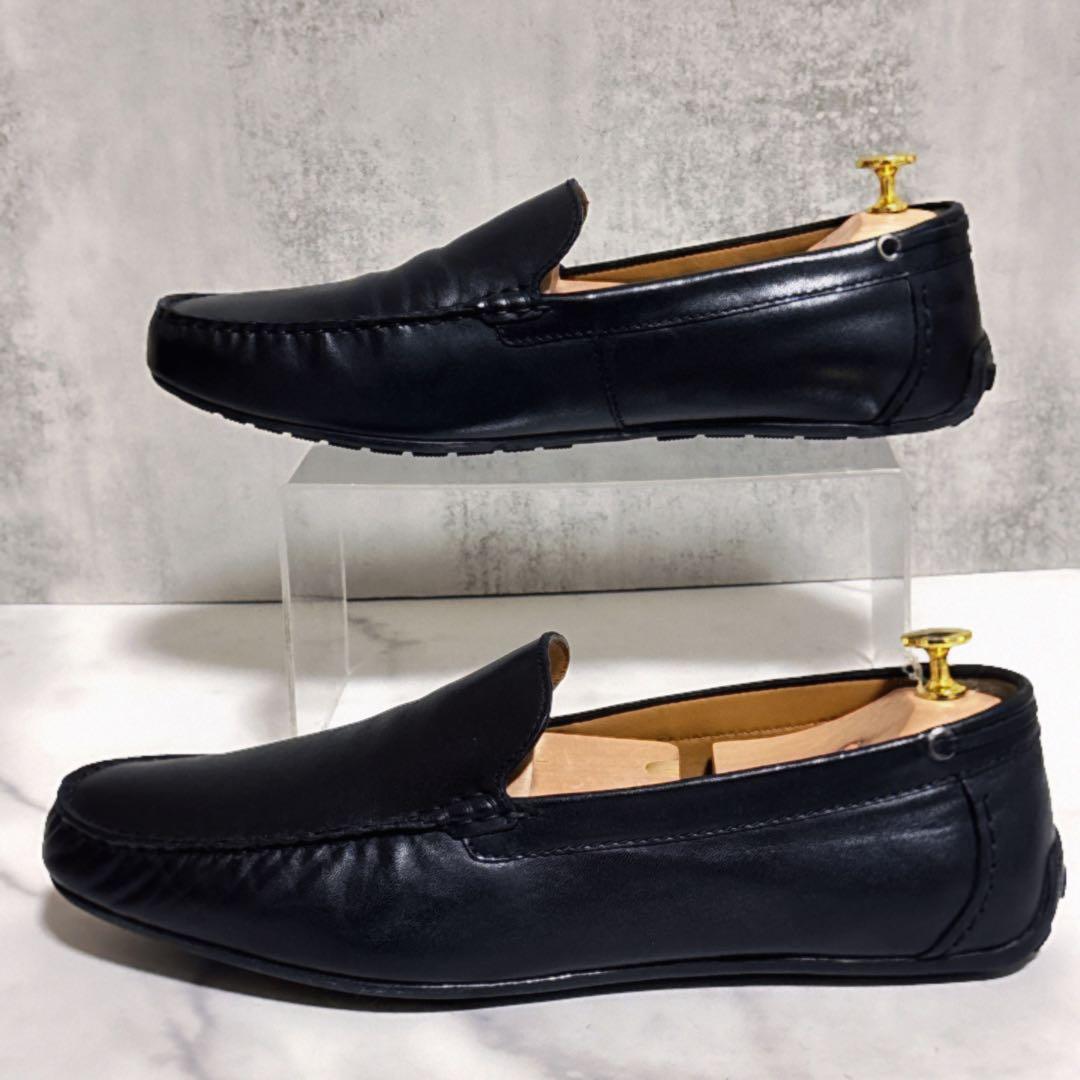 美品 アルフレッドバニスター スタンダードドライビングシューズ レザー ブラック