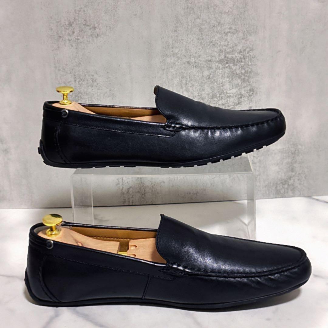 美品 アルフレッドバニスター スタンダードドライビングシューズ レザー ブラック