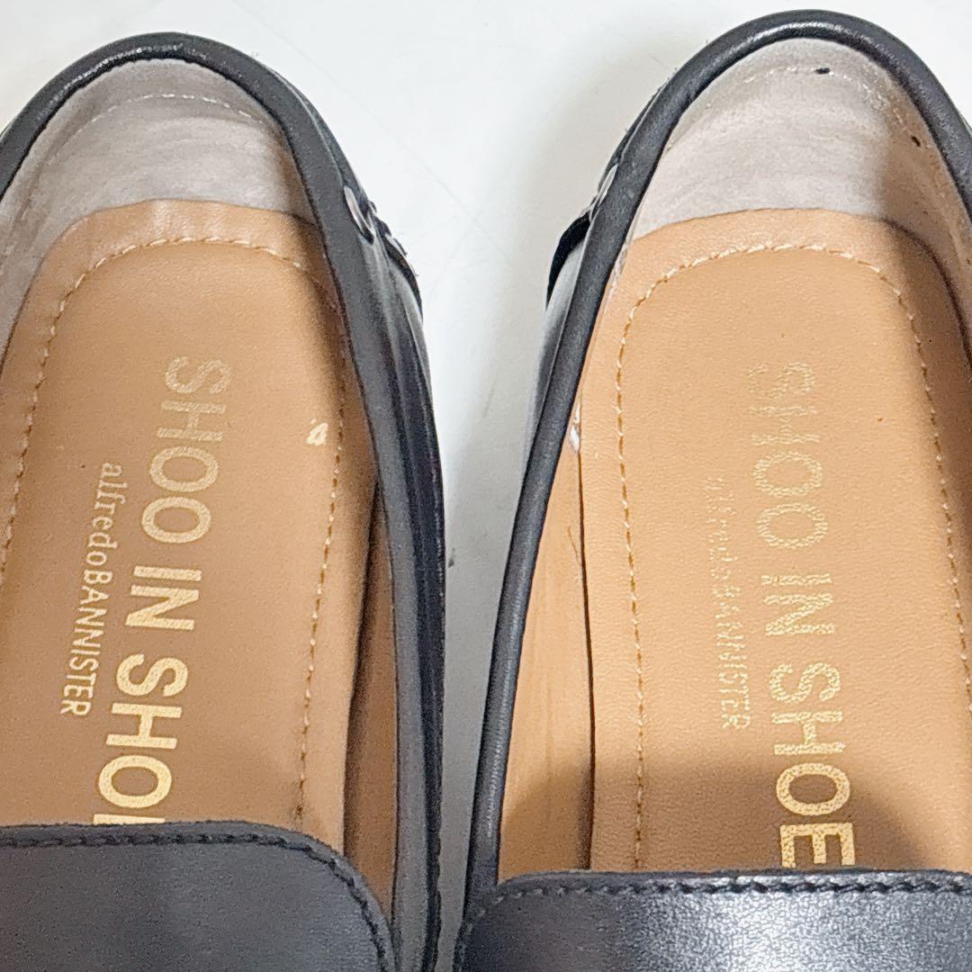 美品 アルフレッドバニスター スタンダードドライビングシューズ レザー ブラック