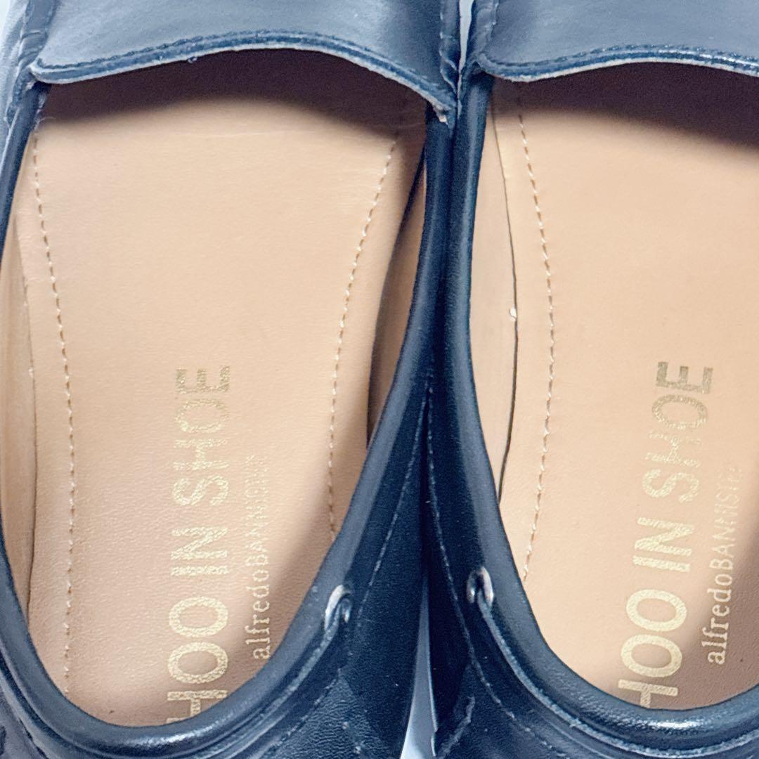 美品 アルフレッドバニスター スタンダードドライビングシューズ レザー ブラック