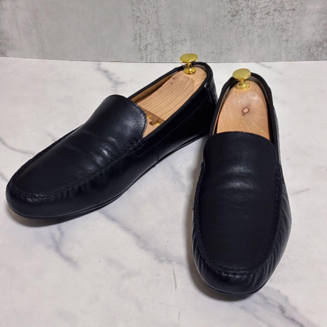 美品 アルフレッドバニスター スタンダードドライビングシューズ レザー ブラック