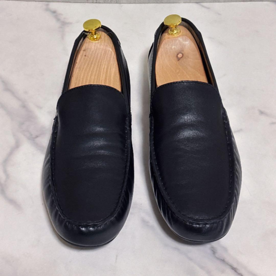 美品 アルフレッドバニスター スタンダードドライビングシューズ レザー ブラック