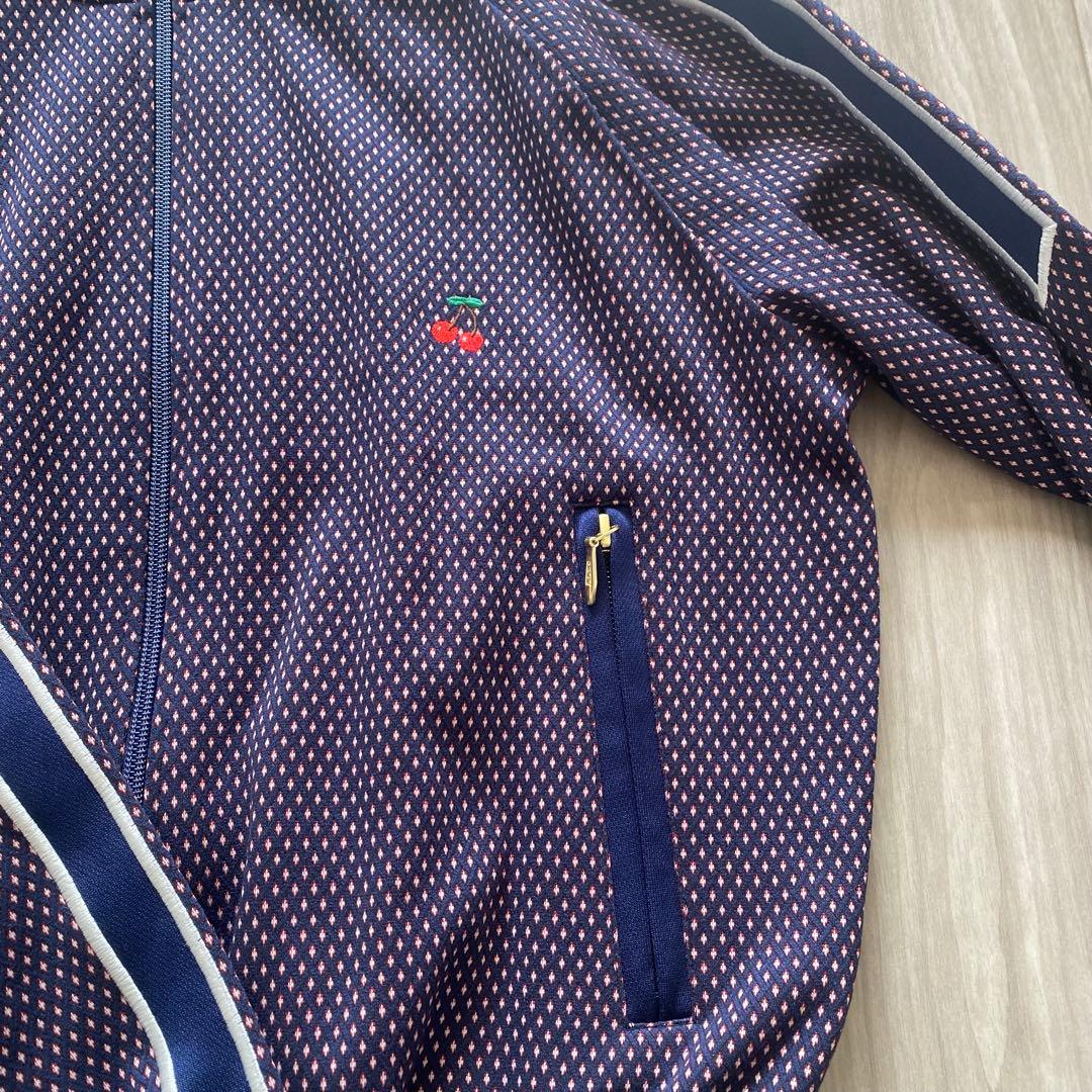 ダブルスタンダードクロージング　ジャージ　トップス　ジップアップ　チェリー刺繍