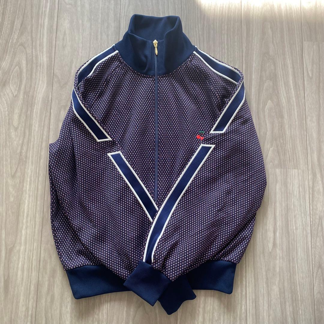 ダブルスタンダードクロージング　ジャージ　トップス　ジップアップ　チェリー刺繍