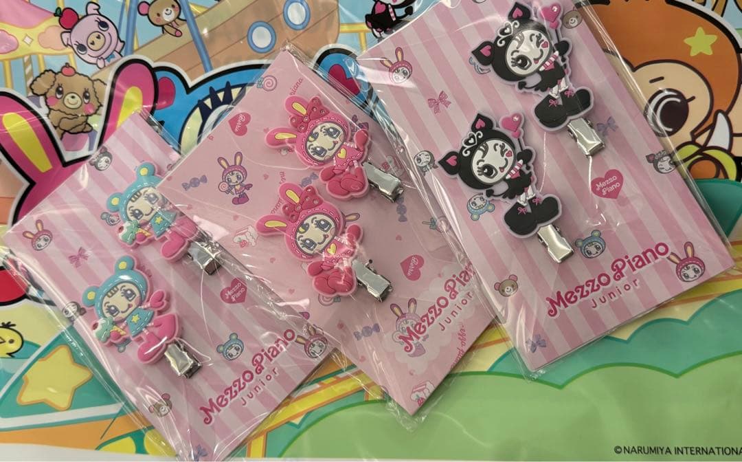 ナルミヤ　べリエ　前髪クリップ メゾピアノ　mezzopiano ルミネ　3点