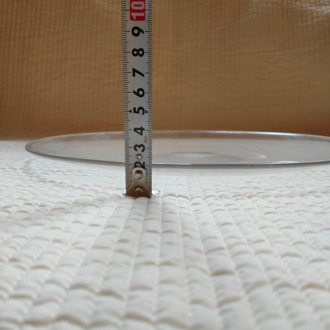 ガラスプレート　蠣崎マコト　透明ガラス皿 円形