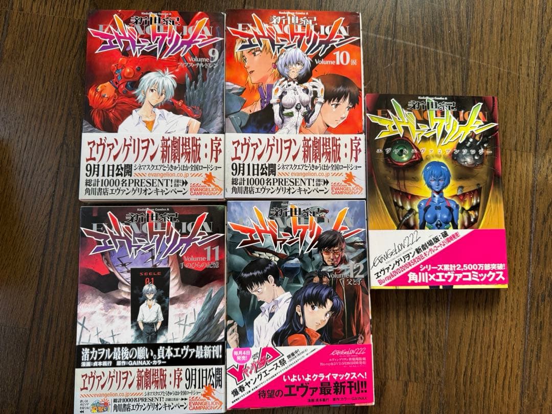 エヴァンゲリオンコミック1～12巻＋1冊★DVDVol.1～8＋1枚★セット売り