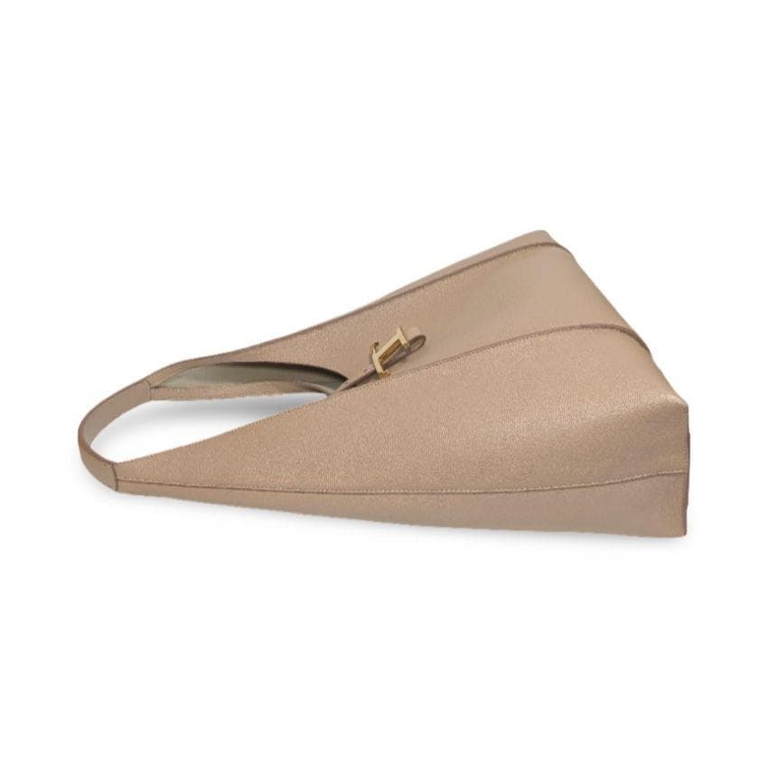 【極美品】TOD'S　Tタイムレス　ホーボー　ミディアム　ハンドバッグ　ベージュ