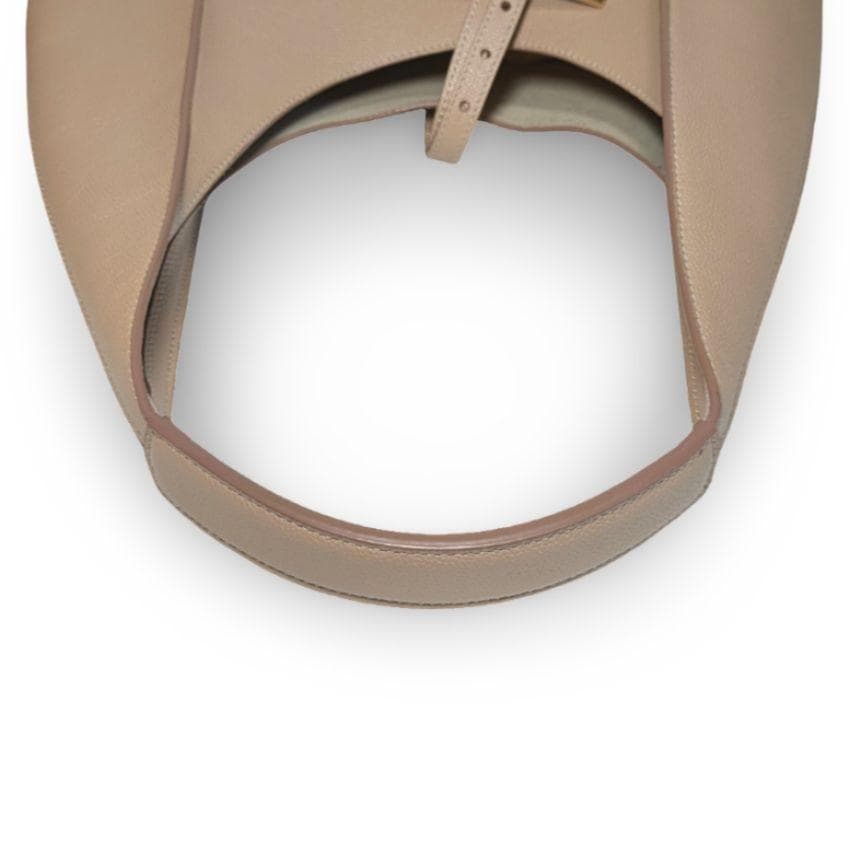 【極美品】TOD'S　Tタイムレス　ホーボー　ミディアム　ハンドバッグ　ベージュ