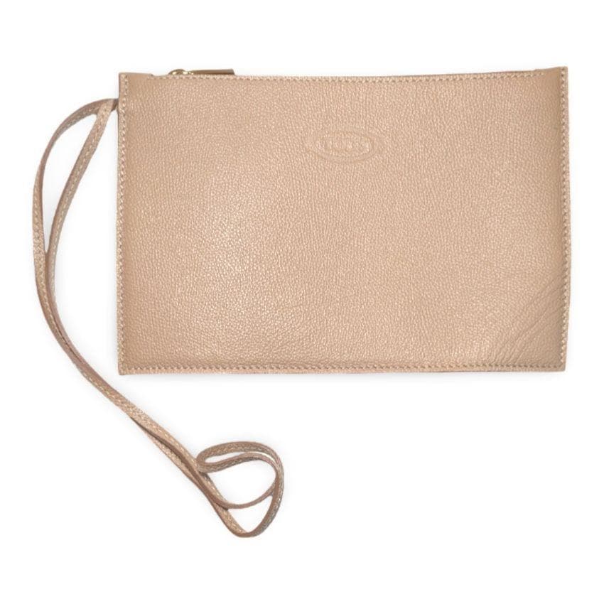 【極美品】TOD'S　Tタイムレス　ホーボー　ミディアム　ハンドバッグ　ベージュ