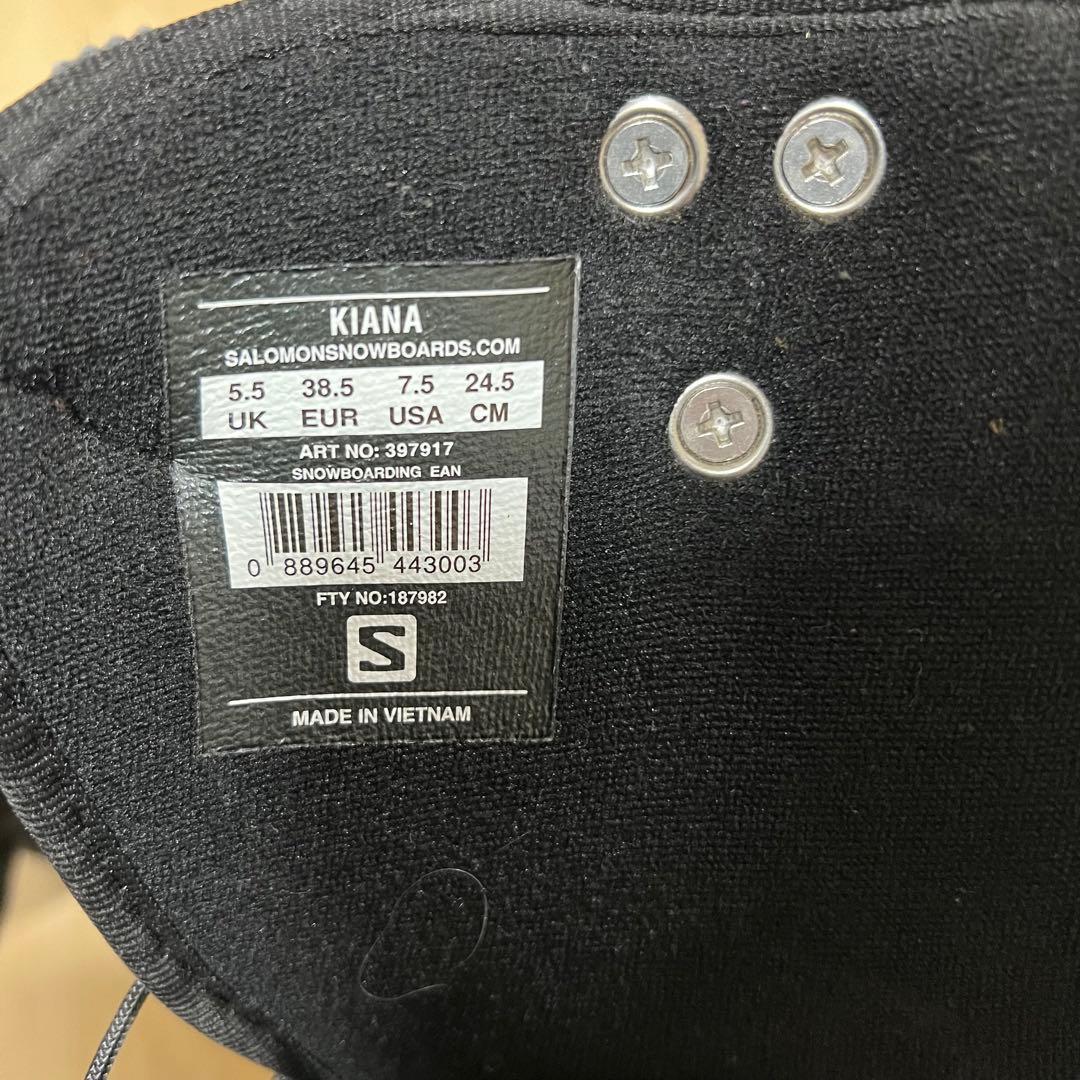 【即日発送】SALOMON スノボブーツKIANA キアナ24.5cm