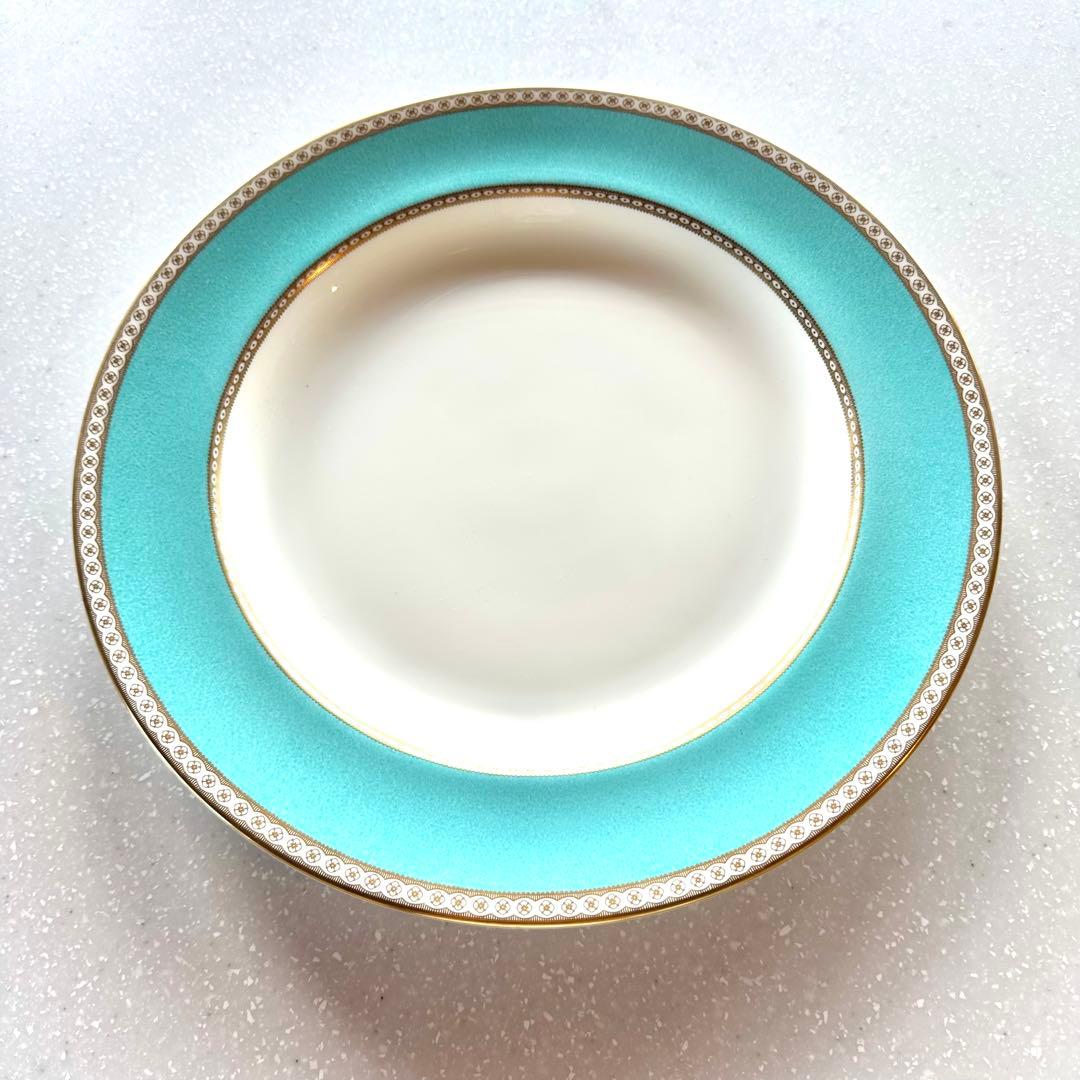 ウェッジウッド ユーランダー パウダーターコイズ 大皿 丸皿 34cm 磁器製