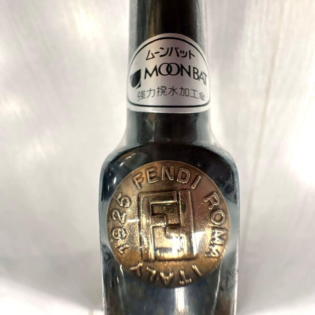 ヴィンテージ✨️未使用✨️FENDI フェンディ　雨傘　FFロゴ 花柄 ネイビー