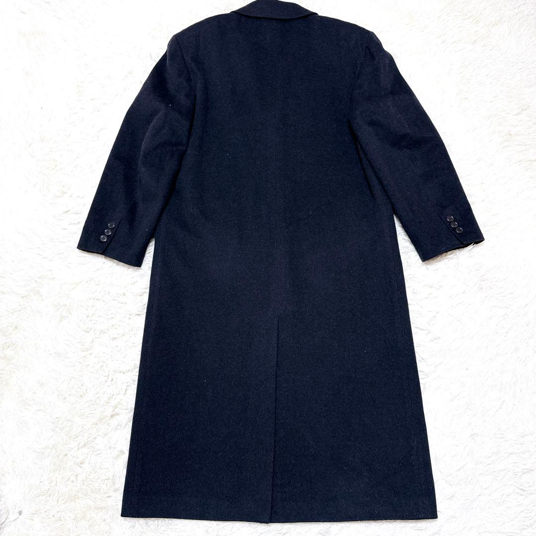vintage チェスターコート XL カシミヤ混　90s ロング丈　未使用級