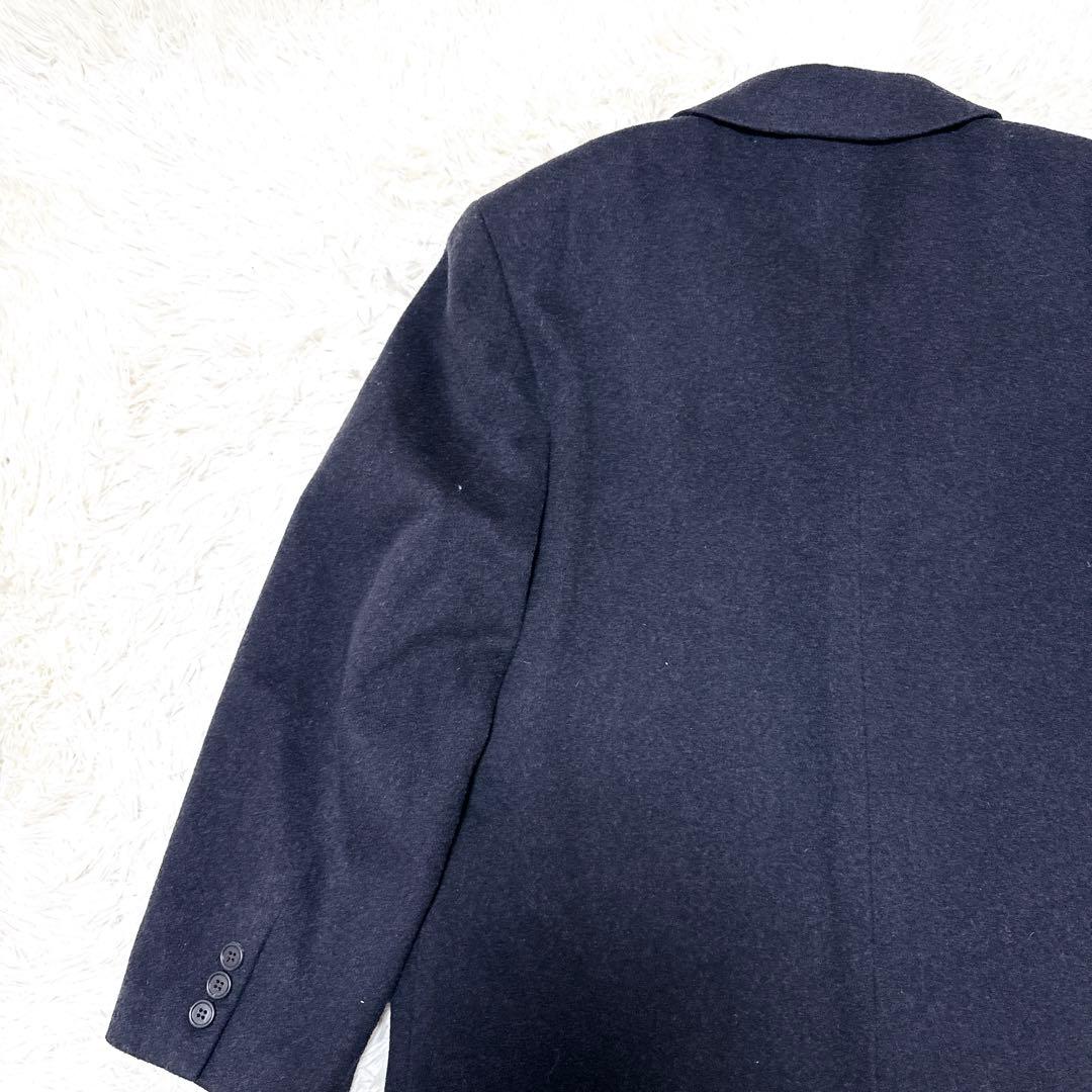 vintage チェスターコート XL カシミヤ混　90s ロング丈　未使用級