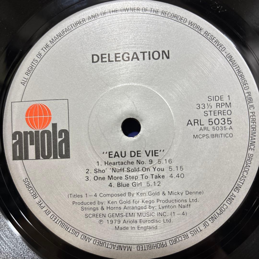 UKオリジナル盤 Delegation Eau De Vie レコード LP