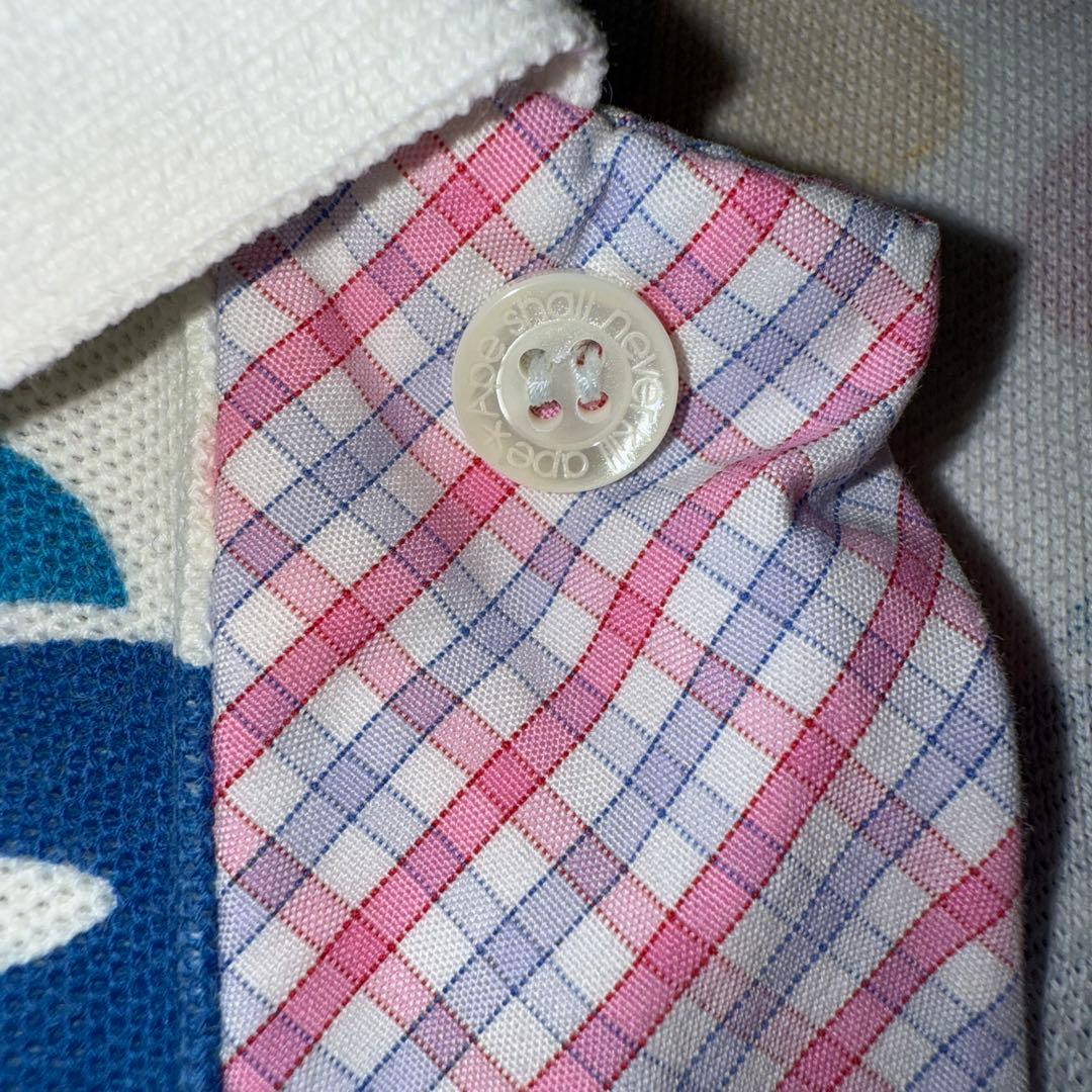 激レア APE BABY MILO エイプ ベビー ミロ 総柄 ポロシャツ M