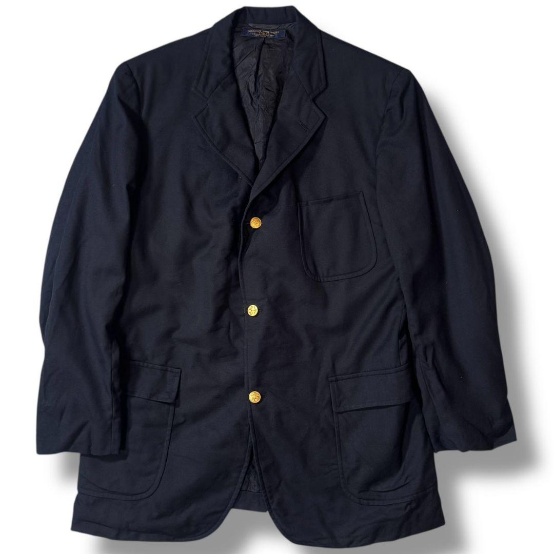 90s ブルックスブラザーズ 金ボタン 紺ブレ テーラードジャケット シングル