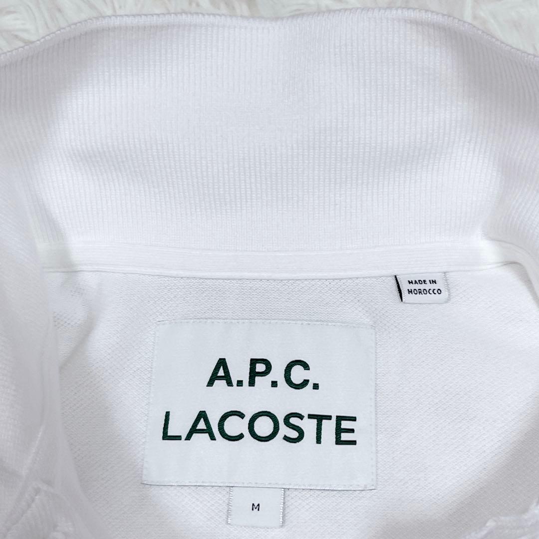 A.P.C. × LACOSTE ポロシャツ ホワイト Mサイズ F72813
