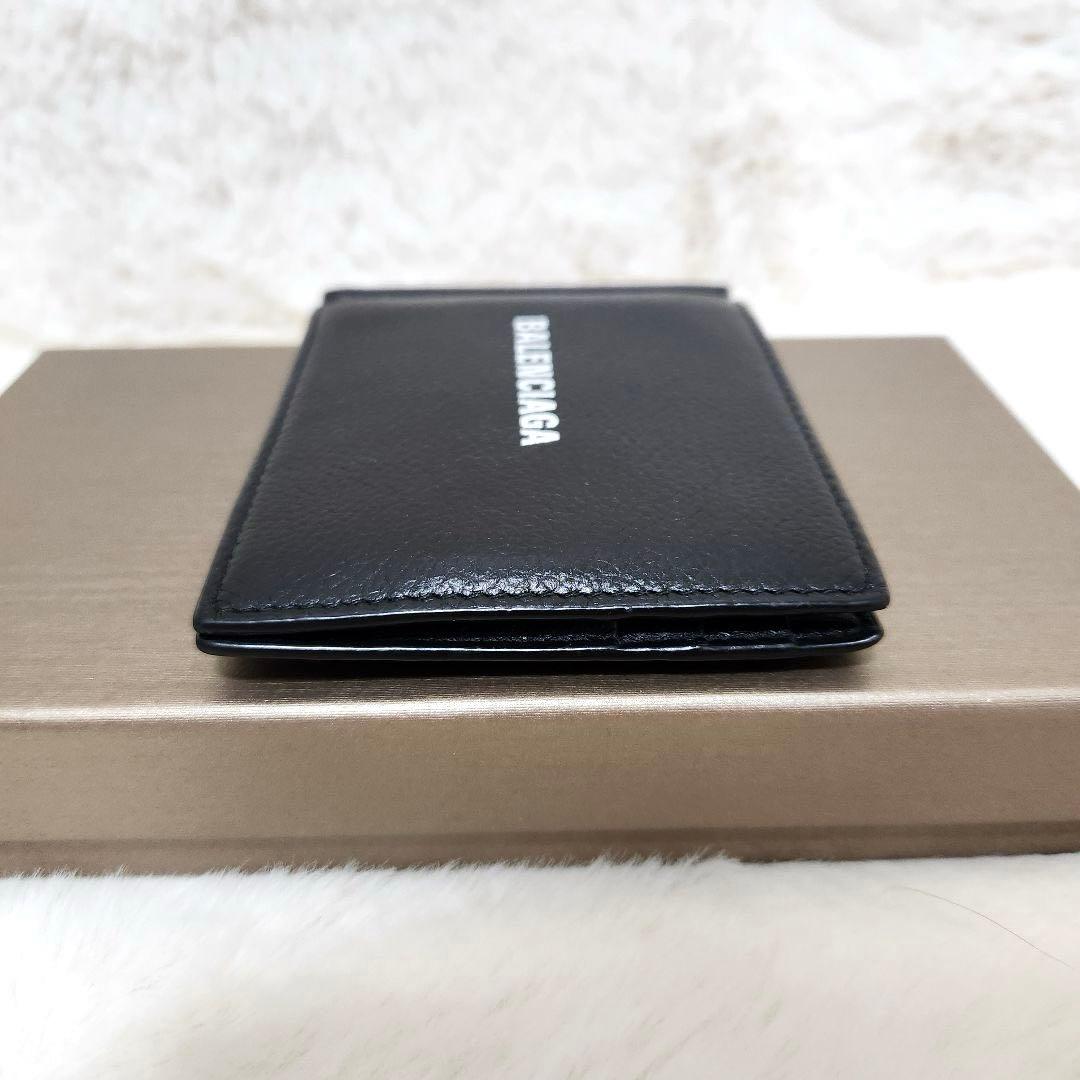 ✨極美品✨バレンシアガ　マネークリップ　ブラック　レザー　二つ折り
