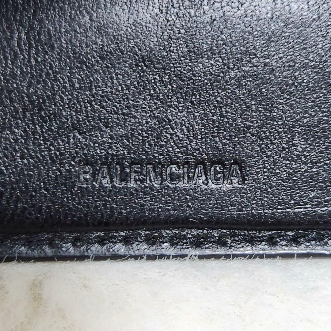 ✨極美品✨バレンシアガ　マネークリップ　ブラック　レザー　二つ折り