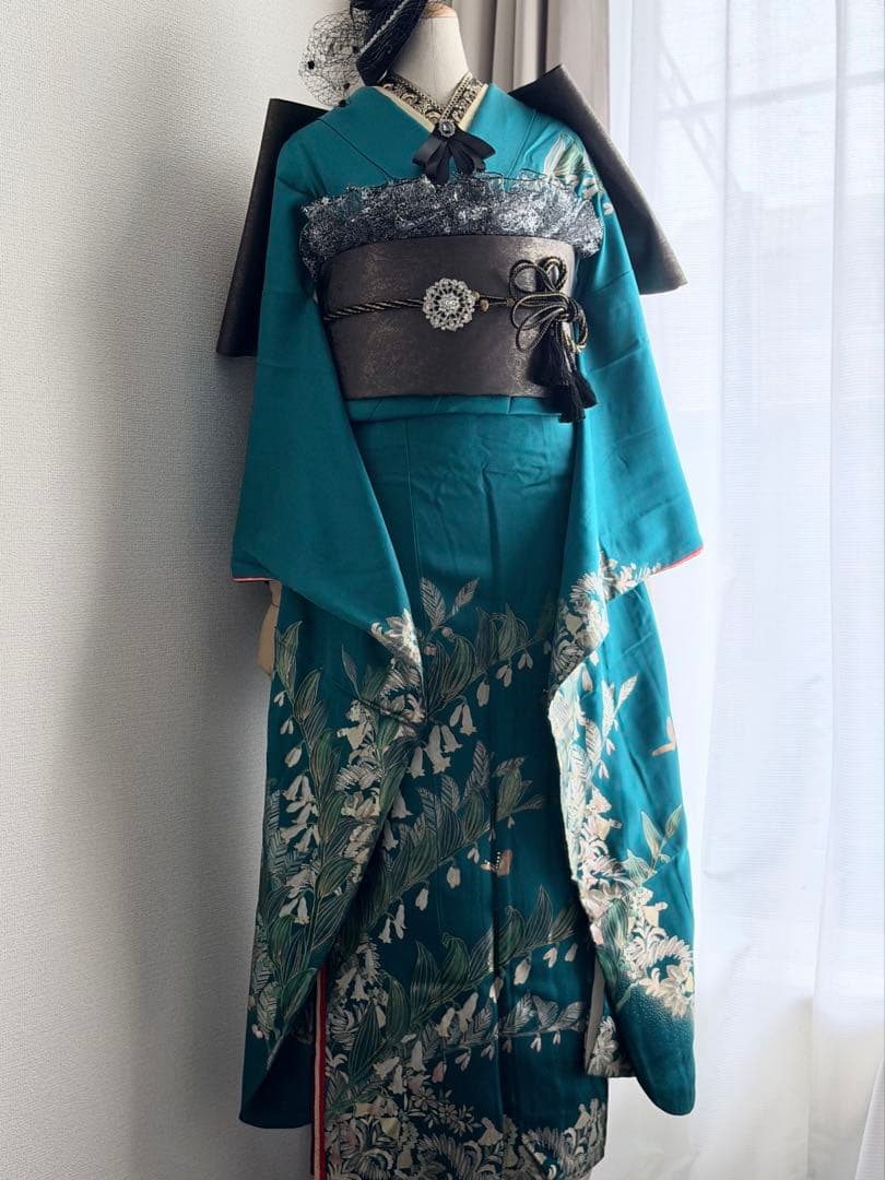 綺麗ブルー　振袖　フルセット