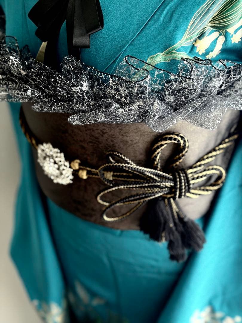 綺麗ブルー　振袖　フルセット