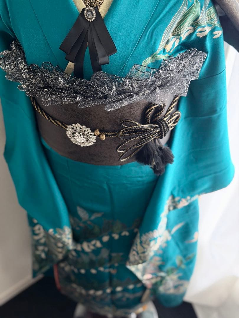 綺麗ブルー　振袖　フルセット