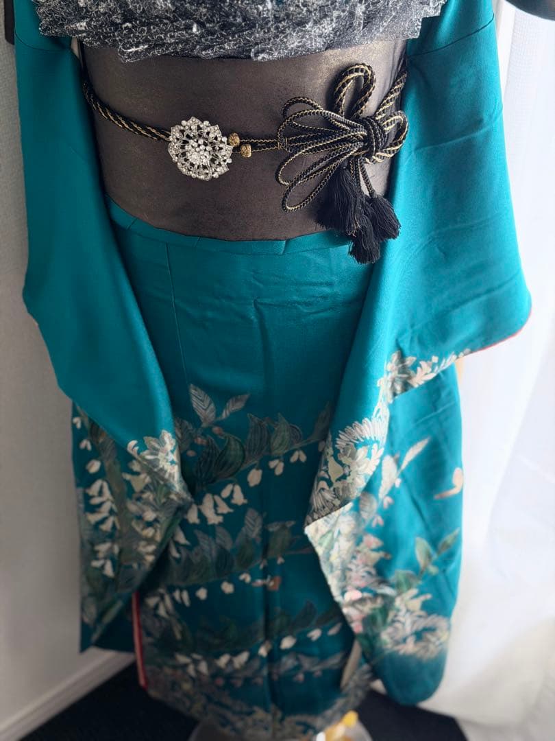 綺麗ブルー　振袖　フルセット