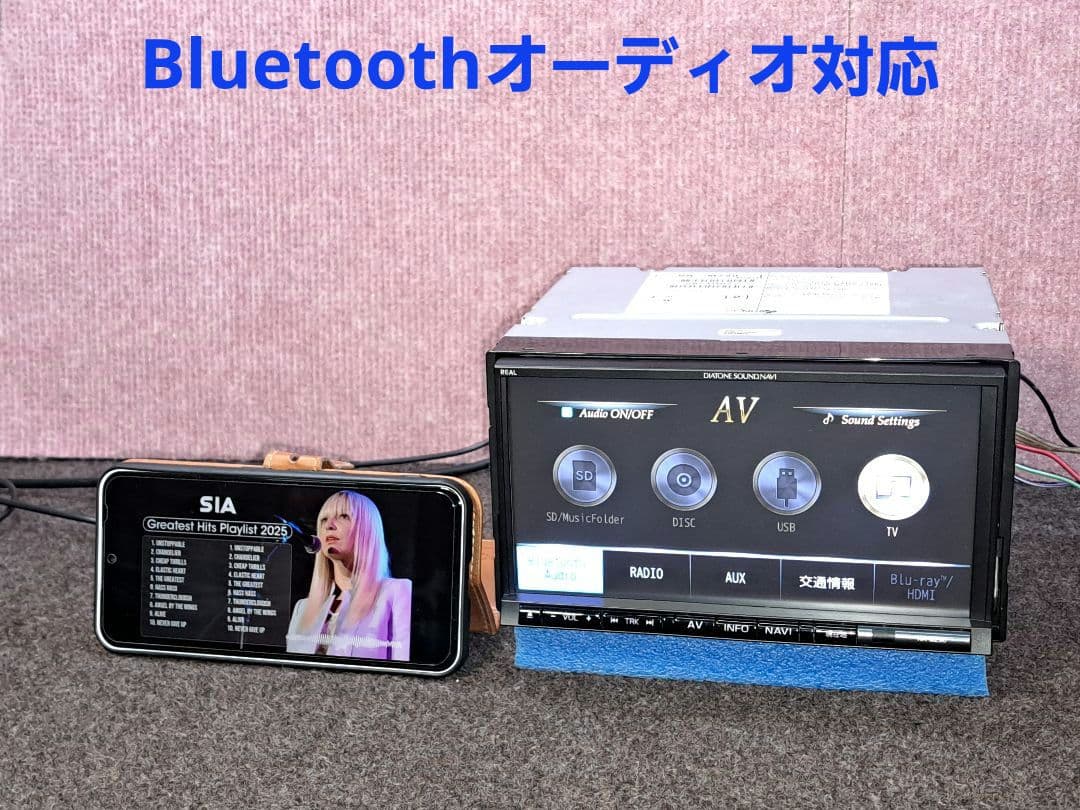 タッチ新品★三菱電機 NR-MZ90 BT対応・DVD再生・地デジTV★動作良好