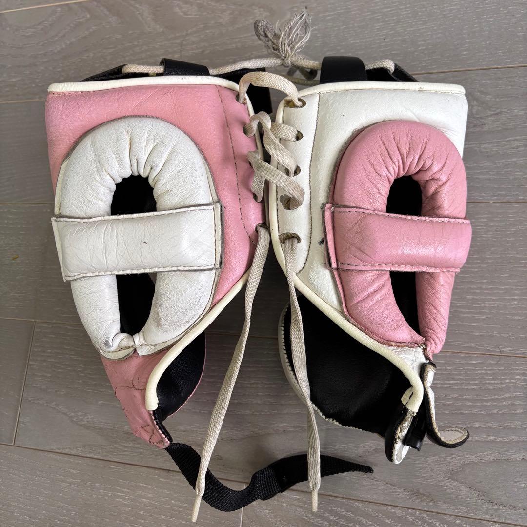 Winning ボクシングヘッドギア ピンク/ホワイト　オーダーカラー　特注